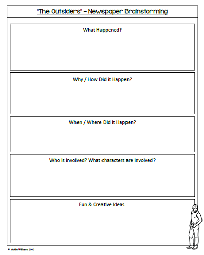 free newspaper template for kids