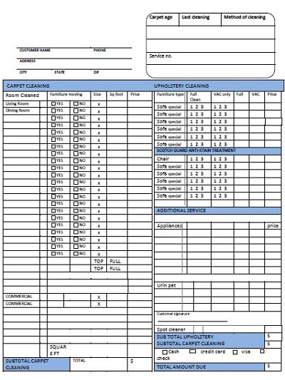 18 free cleaning service receipt templates sample template republic