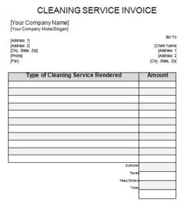 18+ Free Cleaning Service Receipt Templates & Sample » Template Republic