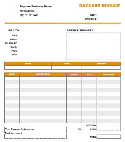 cleaning service invoice example
