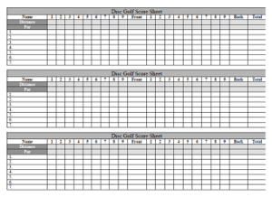 20+ Free Golf Scorecard Templates (PDF, Word, Excel) » Template Republic