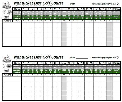 golf scoring card game