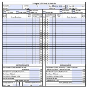 20+ Printable Panel Schedule Template & Samples (PDF, DOC) » Template ...