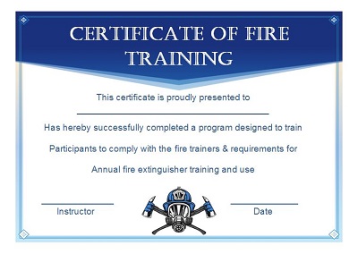 safety certificate template free