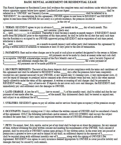 lodger agreement template