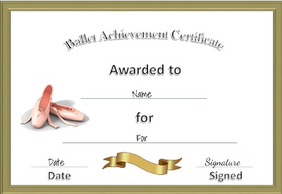 Zumba Dance Certificates