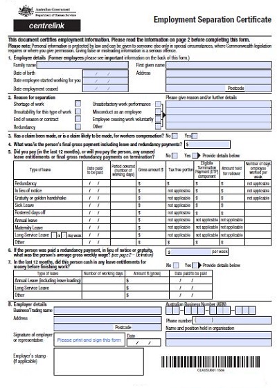 15 Free Employment Separation Certificates 187 Template Republic