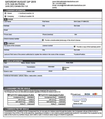 consignment agreement form