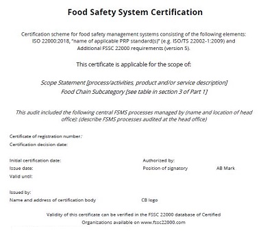 health and safety certificate template