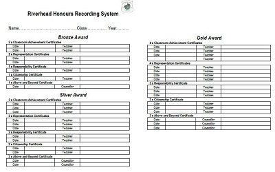 bronze crest award certificate