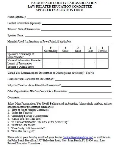 conference evaluation forms templates