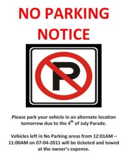 Parking Warning Notice Printable