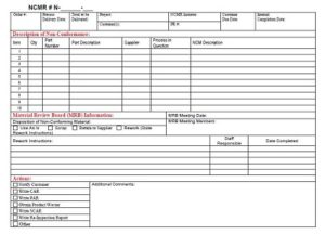 25+ Free Non-Conformance Report Templates » Template Republic