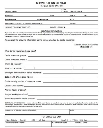 hospital forms