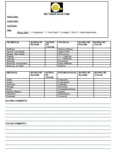 15 Free Soccer Player Profile Templates Forms Examples Template 