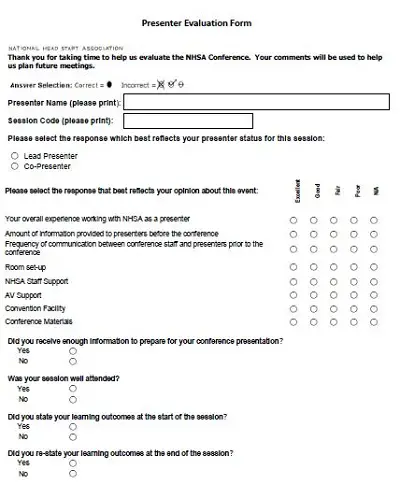 conference evaluation form template