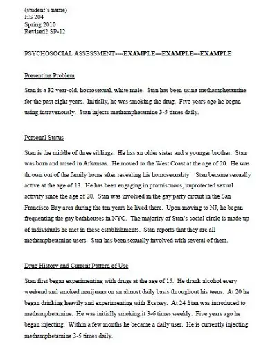 geriatric psychosocial assessment form