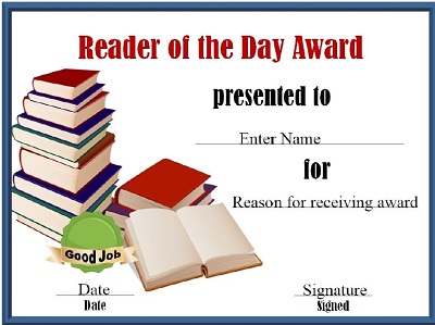 Reader of the Day Award 