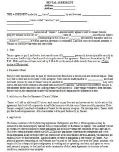 17+ Free Sample Lodger Agreement Templates (PDF, Word) » Template Republic