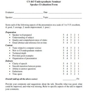 20+ Free Speaker Evaluation (Feedback) Form (PDF) » Template Republic