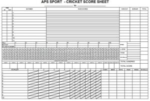 18+ Free Cricket Score Sheet Templates » Template Republic