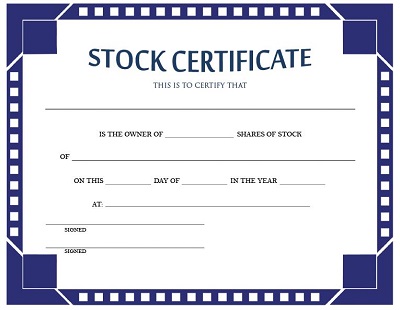 stock certificate pdf