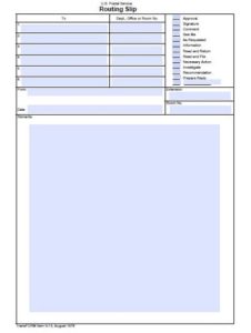 20+ Routing Slip Templates & Example (Download PDF) » Template Republic