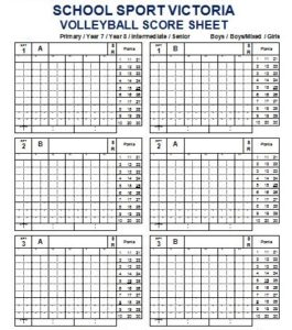 16+ Free Volleyball Scoresheet Templates » Template Republic