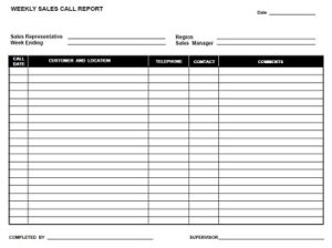 20+ Sales Call Report Sample (Free PDF, WORD) » Template Republic