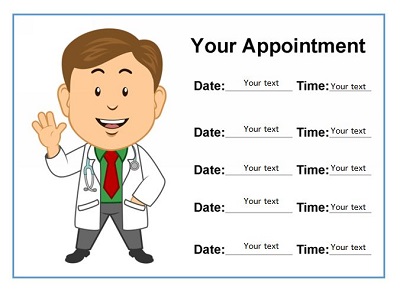 free appointment card template
