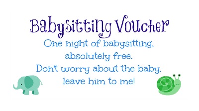 Baby Sitting Voucher Template