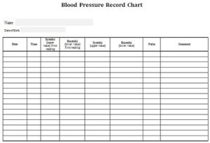 Printable Blood Pressure Log Templates » Template Republic