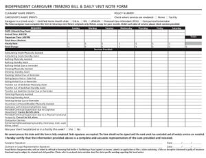 26+ Free Printable Caregiver Daily Checklist Templates (PDF) » Template ...