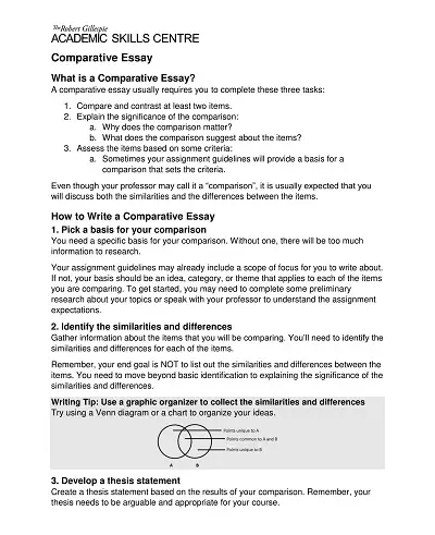 Comparative Assignment Analysis Essay