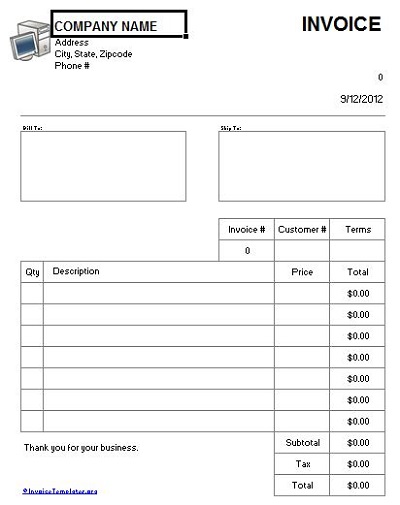 pool service invoice template