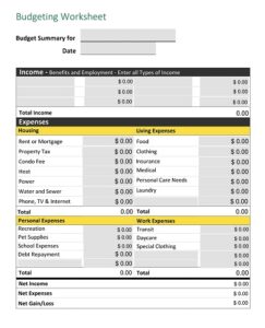 16  Free Printable Condo Budget Templates PDF Excel Template Republic