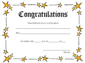 17+ Free Congratulation Certificate Templates » Template Republic