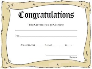 17+ Free Congratulation Certificate Templates » Template Republic