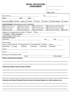 42+ Free Psychological / Psychiatric Evaluation Form Templates - PDF ...