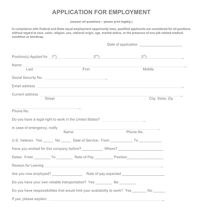 Distributor Pre-Employment Checklist Template