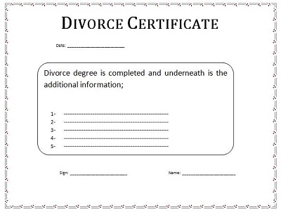 divorce certificate translation from spanish to english template