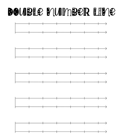 Double Number Line Diagram PDF