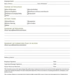 Employee Counseling Form Template