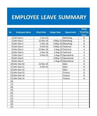 Employee Leave Planner and Tracker