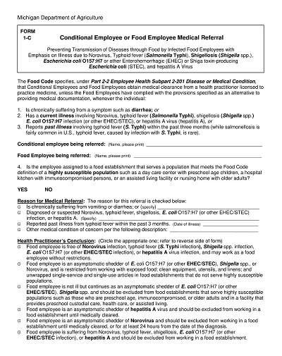 Employee Medical Referral Form