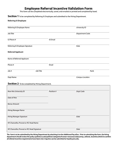 Employee Referral Validation Form