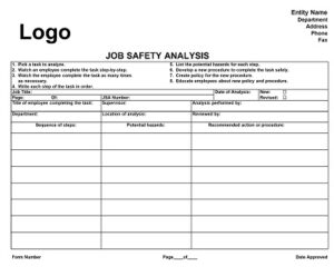 40+ Free Printable Job Safety Analysis Form Templates (pdf, Doc 