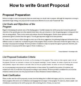 16+Free Grant Proposal Templates (Word,PDF) » Template Republic