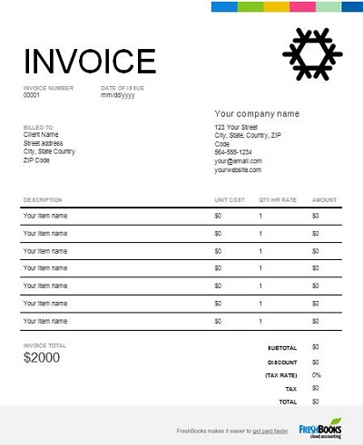 hvac billing invoice template