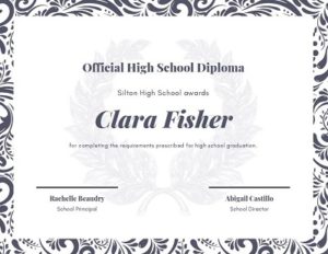 Free High School Diploma Templates Word, PDF » Template Republic